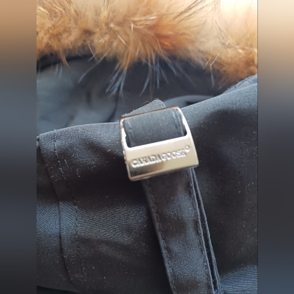 Canada Goose Black Parka   Coat, Size L - Picture 12 of 14